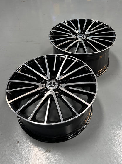 New 20x8.5 ET36 20x9.5 ET43 Mercedes AMG (4 wheel) 5x112 Gloss Black PF