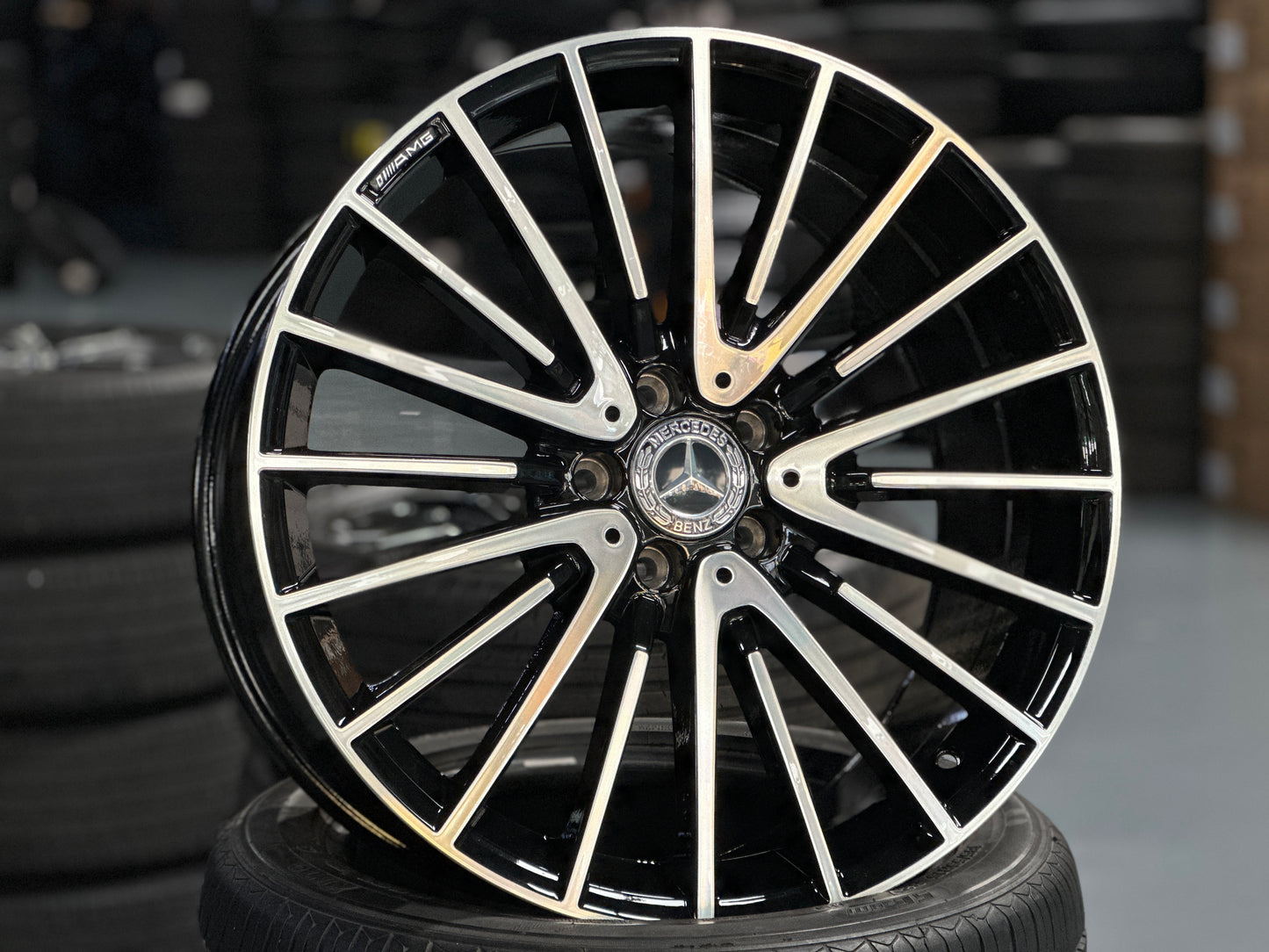 [Bundle] 20x8.5 ET36 Mercedes AMG (2 wheel) 5x112 Gloss Black PF