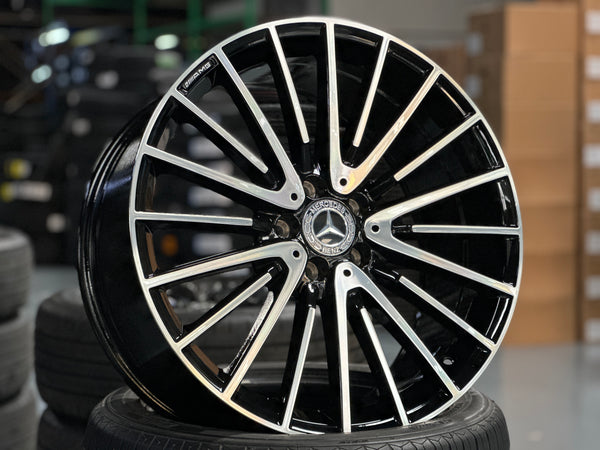 New 20x8.5 ET36 20x9.5 ET43 Mercedes AMG (4 wheel) 5x112 Gloss Black PF