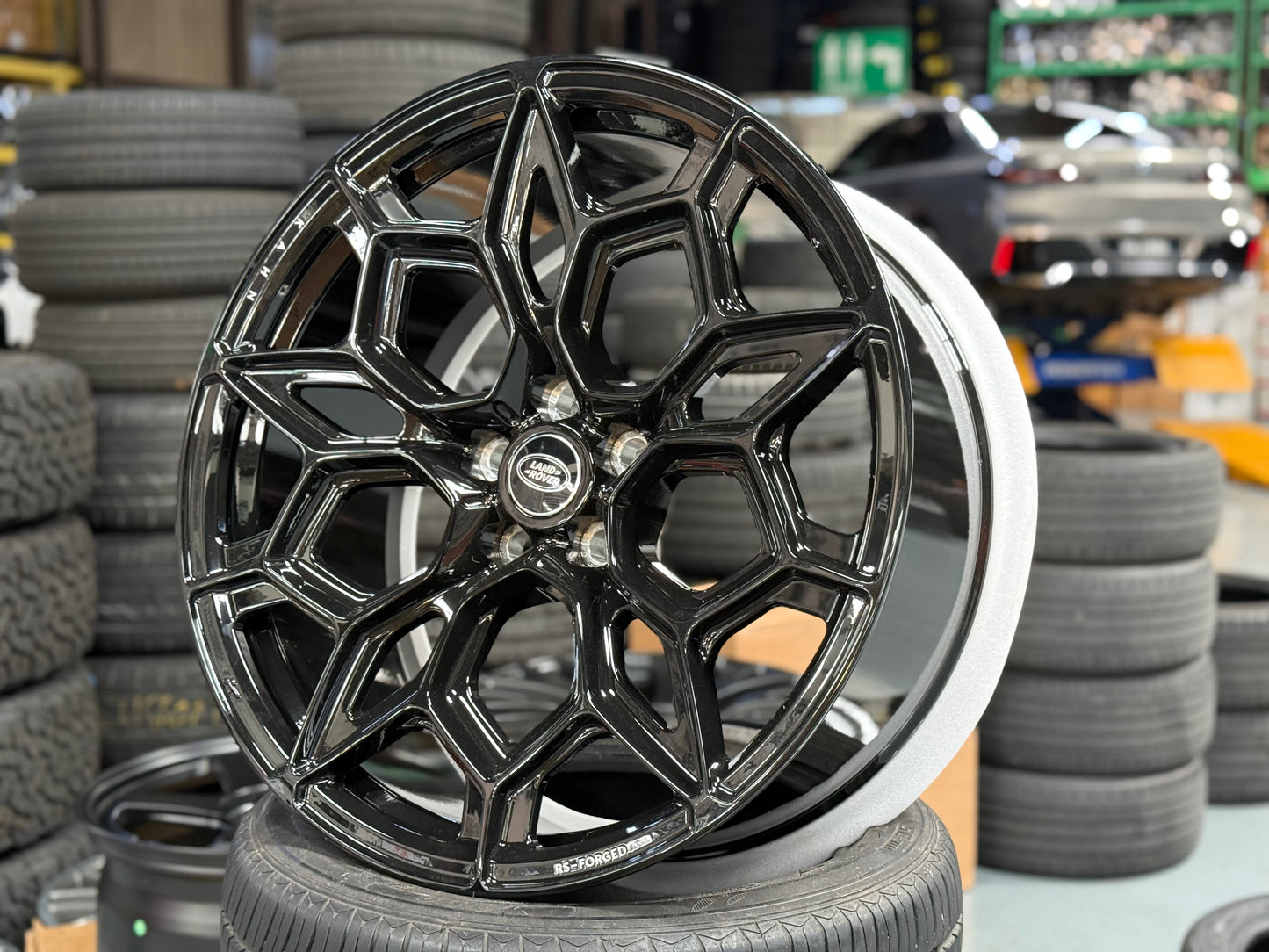 New 22x10 ET30 Overdrive Forged Kahn RS Type 57 (4 wheel) 5x120 matte Black