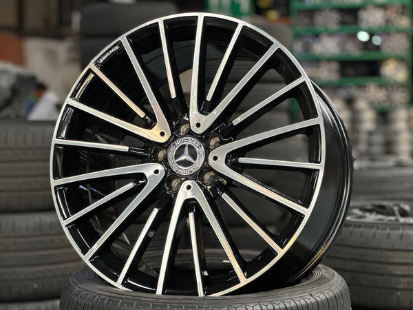 New 20x8.5 ET36 20x9.5 ET43 Mercedes AMG (4 wheel) 5x112 Gloss Black PF