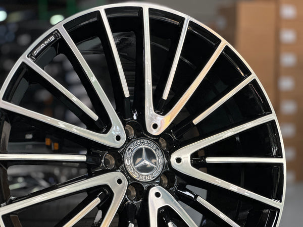 New 20x8.5 ET36 20x9.5 ET43 Mercedes AMG (4 wheel) 5x112 Gloss Black PF