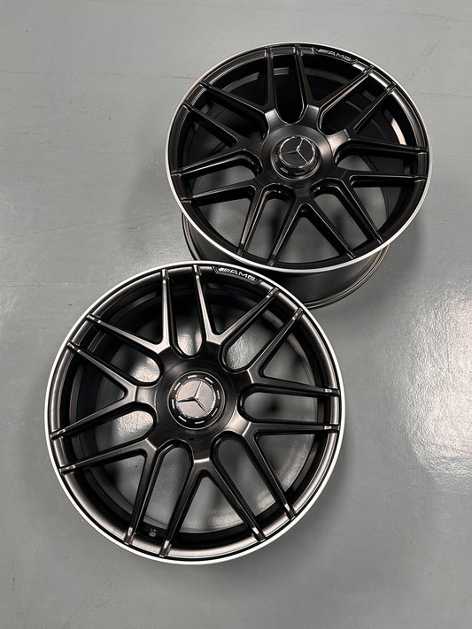 New 20x8.5 ET38 20x9.5 ET43 Mercedes AMG (4 wheel) 5x112 Matte Black