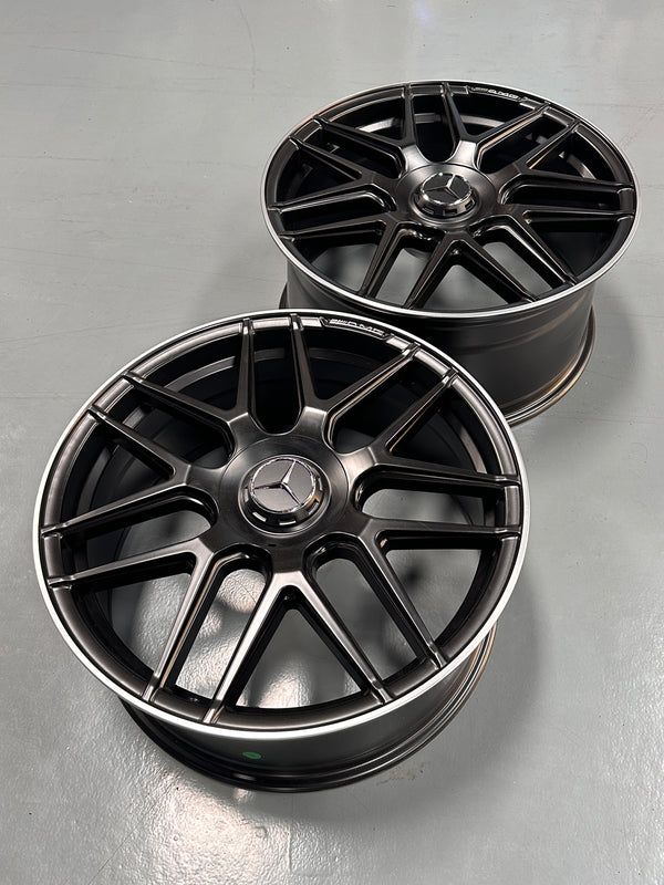 New 20x8.5 ET38 20x9.5 ET43 Mercedes AMG (4 wheel) 5x112 Matte Black