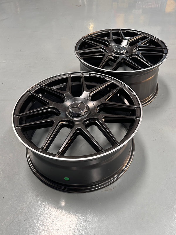 New 20x8.5 ET38 20x9.5 ET43 Mercedes AMG (4 wheel) 5x112 Matte Black