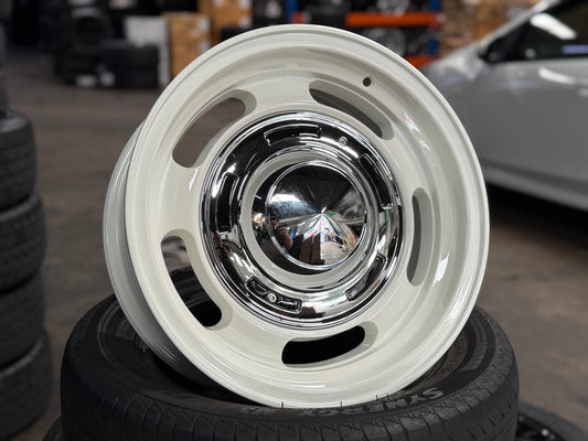 New 16x6.5 ET-5 Dean Cross Country Rim (5 wheel) Gloss White 5x139.7 Jimny