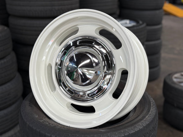 New 16x6.5 ET-5 Dean Cross Country Rim (5 wheel) Gloss White 5x139.7 Jimny