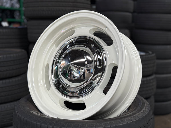 New 16x6.5 ET-5 Dean Cross Country Rim (5 wheel) Gloss White 5x139.7 Jimny