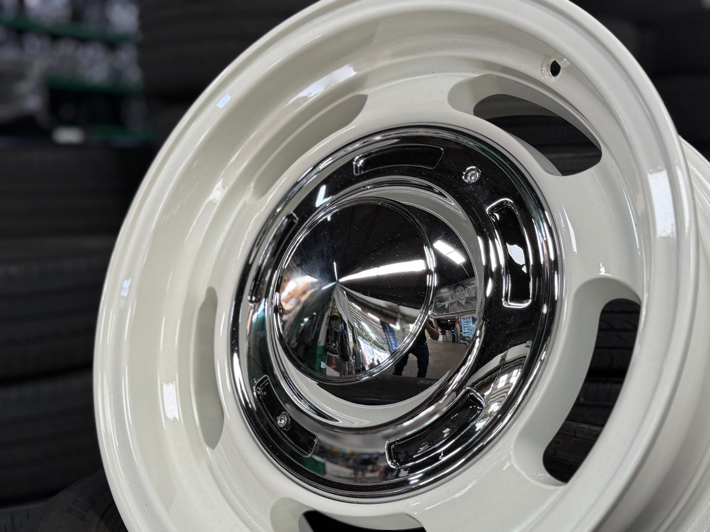 New 16x6.5 ET-5 Dean Cross Country Rim (5 wheel) Gloss White 5x139.7 Jimny