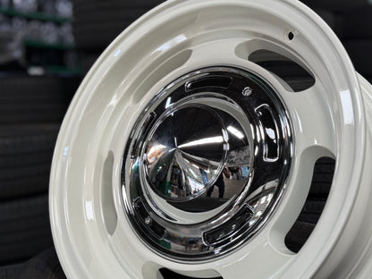 New 16x6.5 ET-5 Dean Cross Country Rim (5 wheel) Gloss White 5x139.7 Jimny