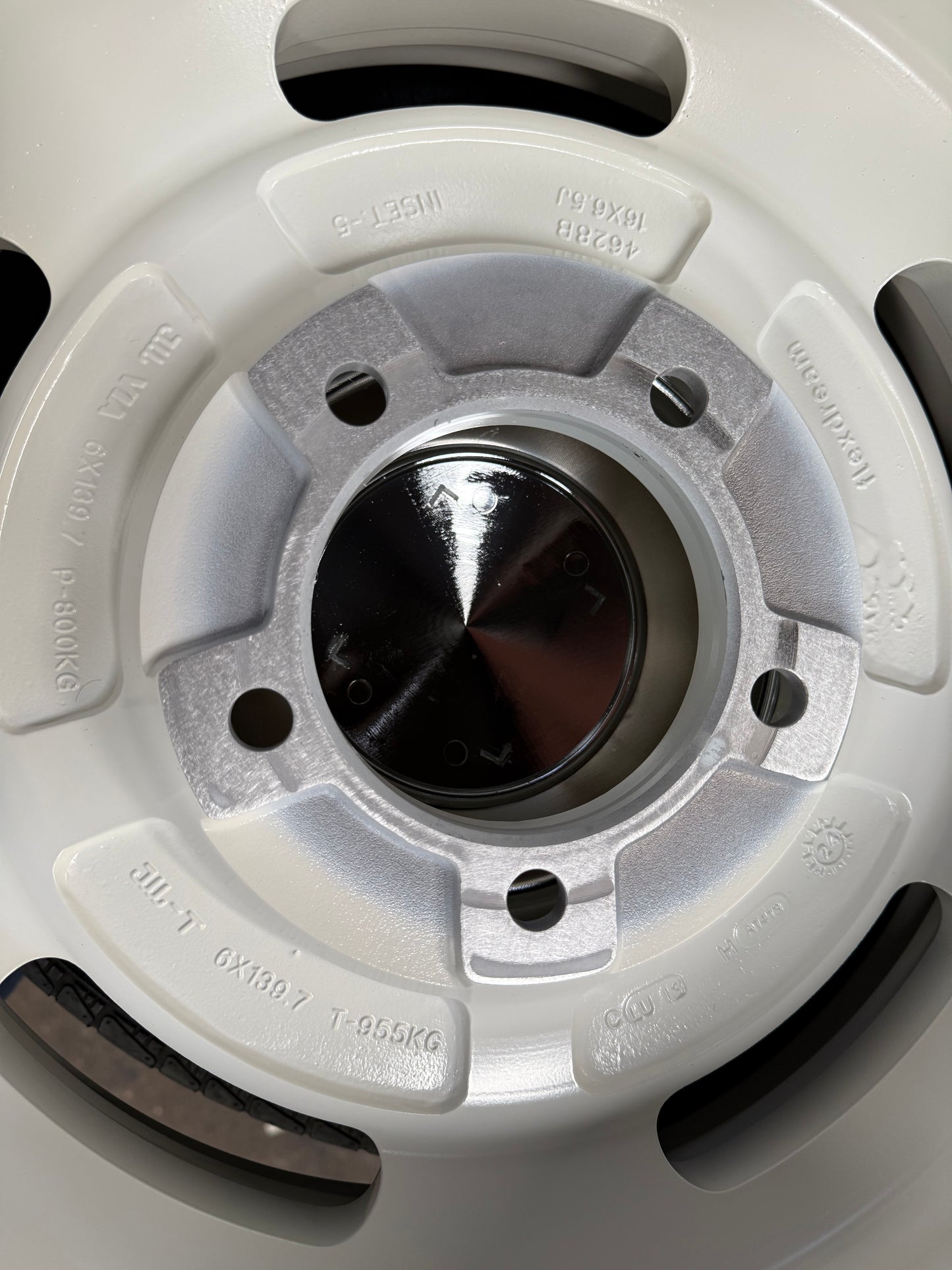 New 16x6.5 ET-5 Dean Cross Country Rim (5 wheel) Gloss White 5x139.7 Jimny