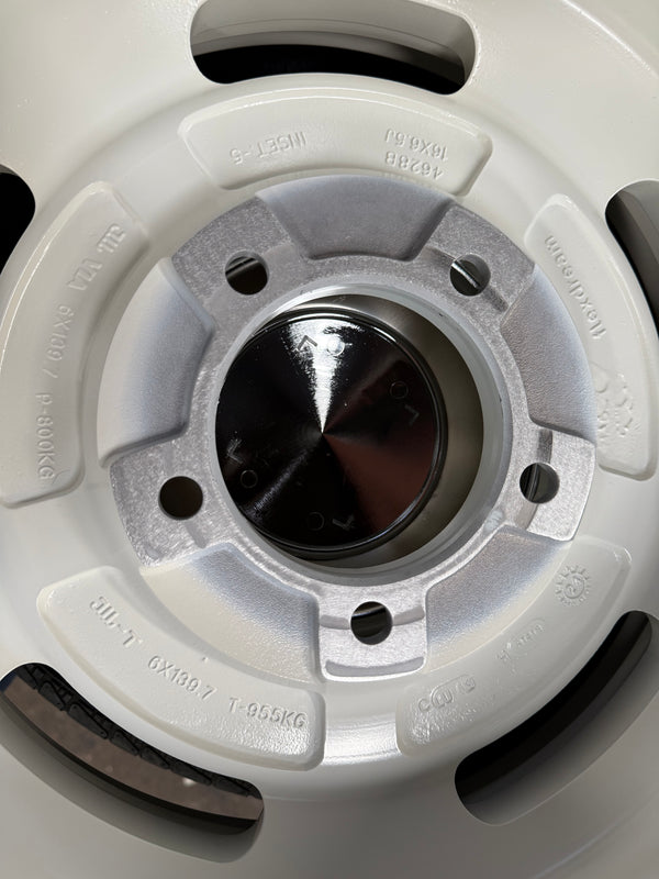 New 16x6.5 ET-5 Dean Cross Country Rim (5 wheel) Gloss White 5x139.7 Jimny