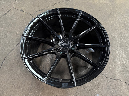 New 18x8.5 ET32 18x9.5 ET37 Vertini RFS1.1 (4 wheels) Black 5X120