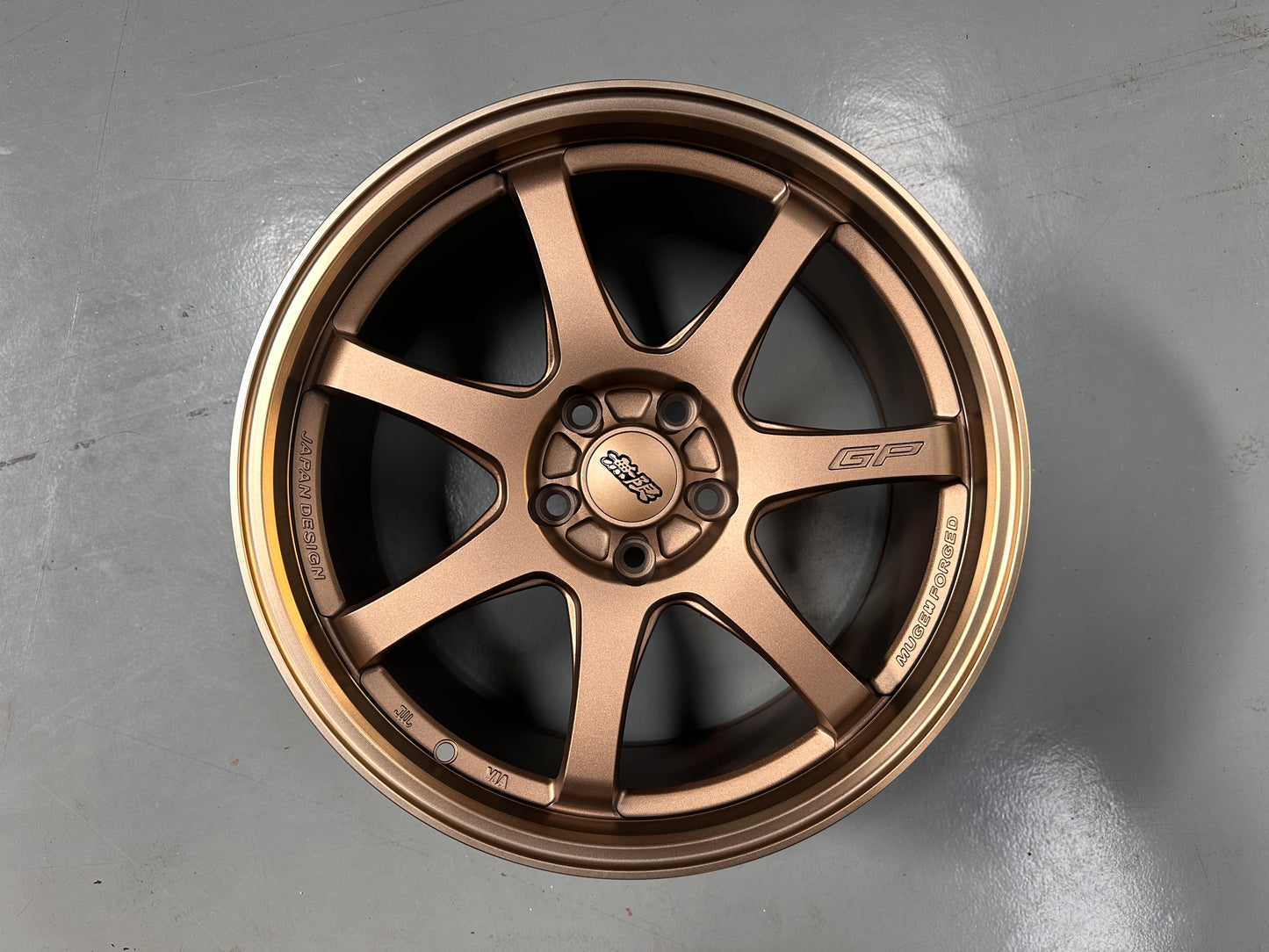 New 18X8.5 ET42 Mugen Design GP Rim (4 wheel) MATTE BRONZE 5X114.3