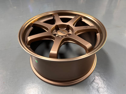 New 18X8.5 ET42 Mugen Design GP Rim (4 wheel) MATTE BRONZE 5X114.3
