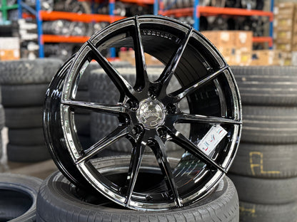 New 18x8.5 ET32 18x9.5 ET37 Vertini RFS1.1 (4 wheels) Black 5X120