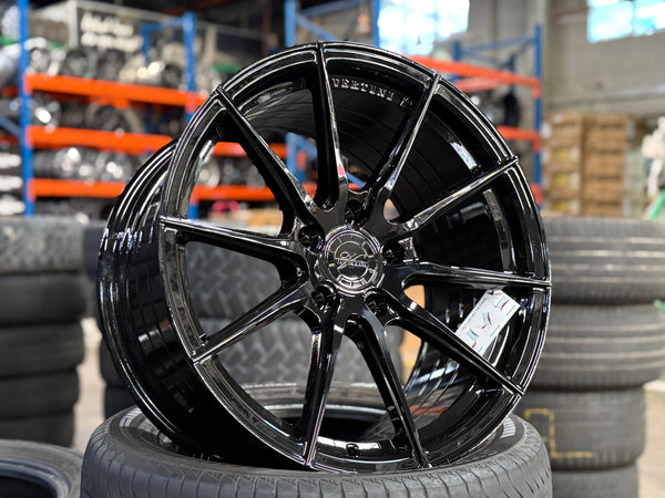 New 18x8.5 ET32 18x9.5 ET37 Vertini RFS1.1 (4 wheels) Black 5X120