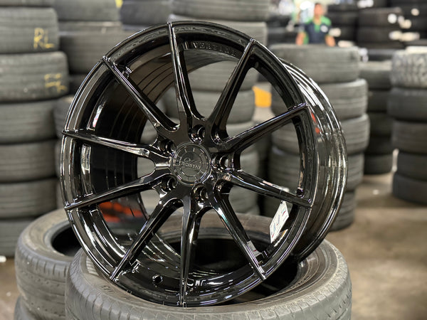 New 18x8.5 ET32 18x9.5 ET37 Vertini RFS1.1 (4 wheels) Black 5X120