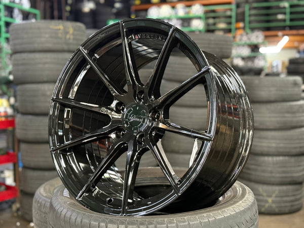 New 18x8.5 ET32 18x9.5 ET37 Vertini RFS1.1 (4 wheels) Black 5X120