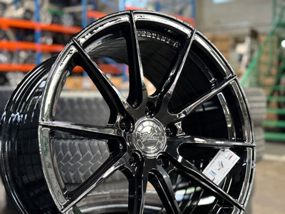New 18x8.5 ET32 18x9.5 ET37 Vertini RFS1.1 (4 wheels) Black 5X120