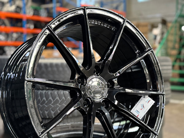 New 18x8.5 ET32 18x9.5 ET37 Vertini RFS1.1 (4 wheels) Black 5X120