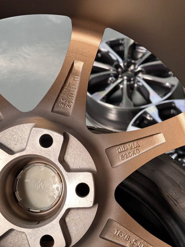 New 18X8.5 ET42 Mugen Design GP Rim (4 wheel) MATTE BRONZE 5X114.3