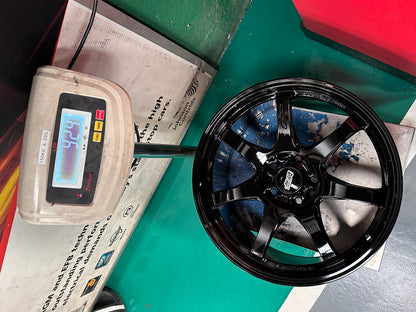 New 18X8.5 ET42 Mugen Design GP Rim (4 wheel) Gloss Black 5X114.3