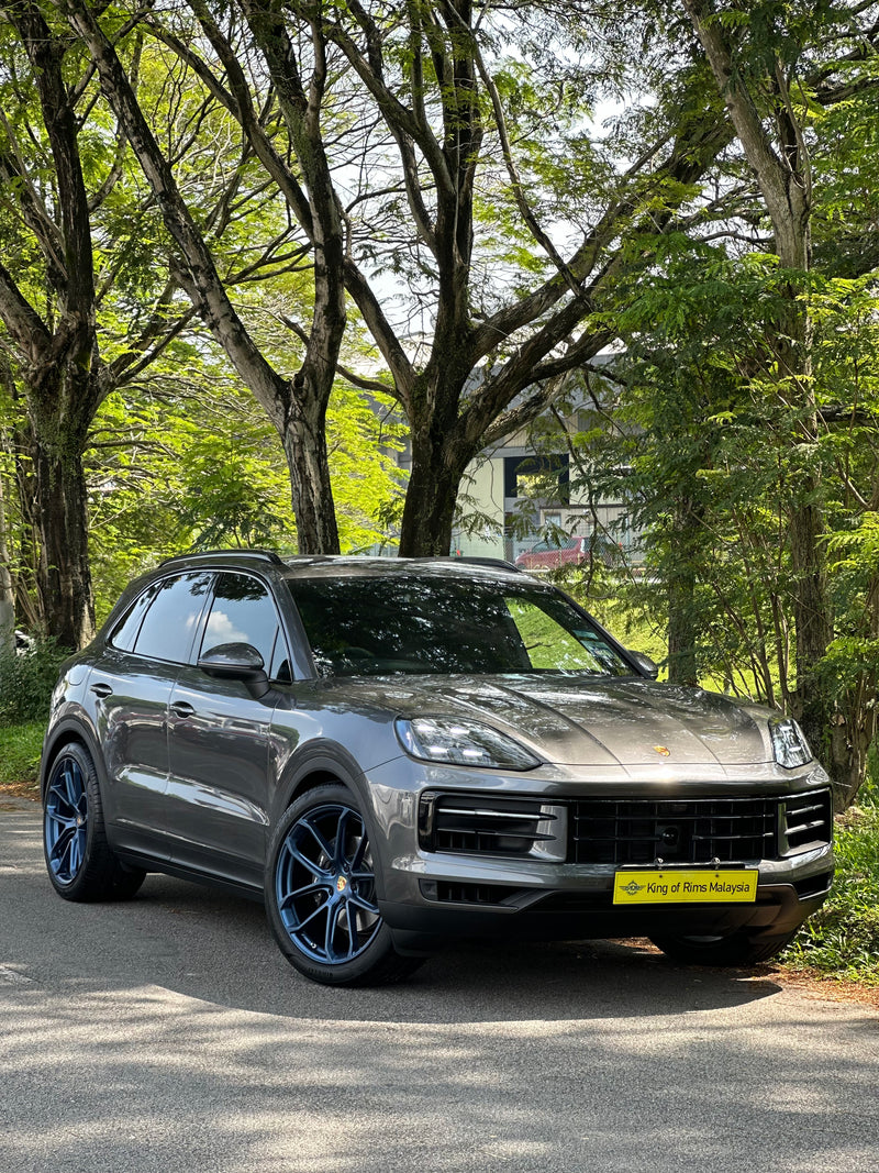 New 22x10 ET48 22x11.5 ET61 Overdrive Forged Porsche Cayenne GTS Matte BLUE 5x130 (4 wheels)