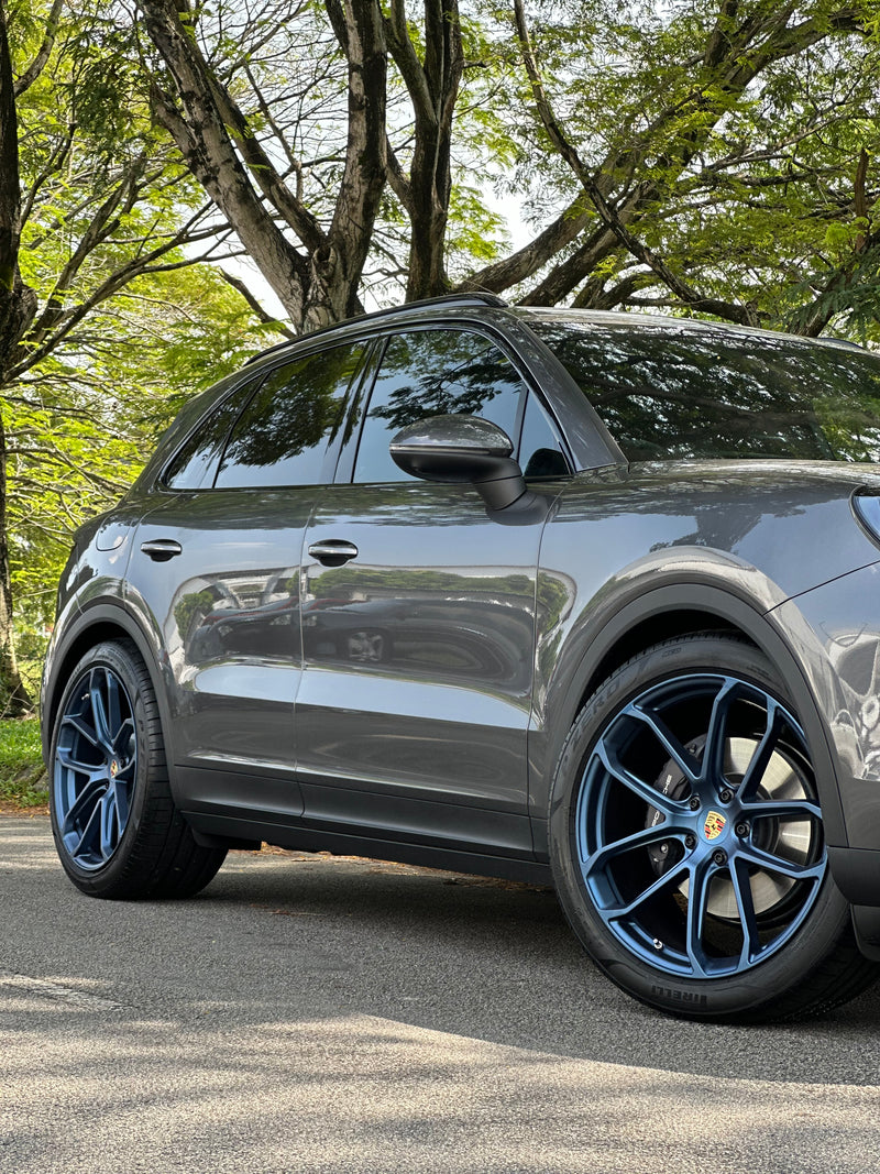 New 22x10 ET48 22x11.5 ET61 Overdrive Forged Porsche Cayenne GTS Matte BLUE 5x130 (4 wheels)