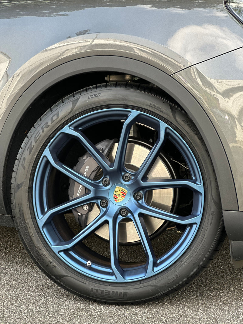 New 22x10 ET48 22x11.5 ET61 Overdrive Forged Porsche Cayenne GTS Matte BLUE 5x130 (4 wheels)