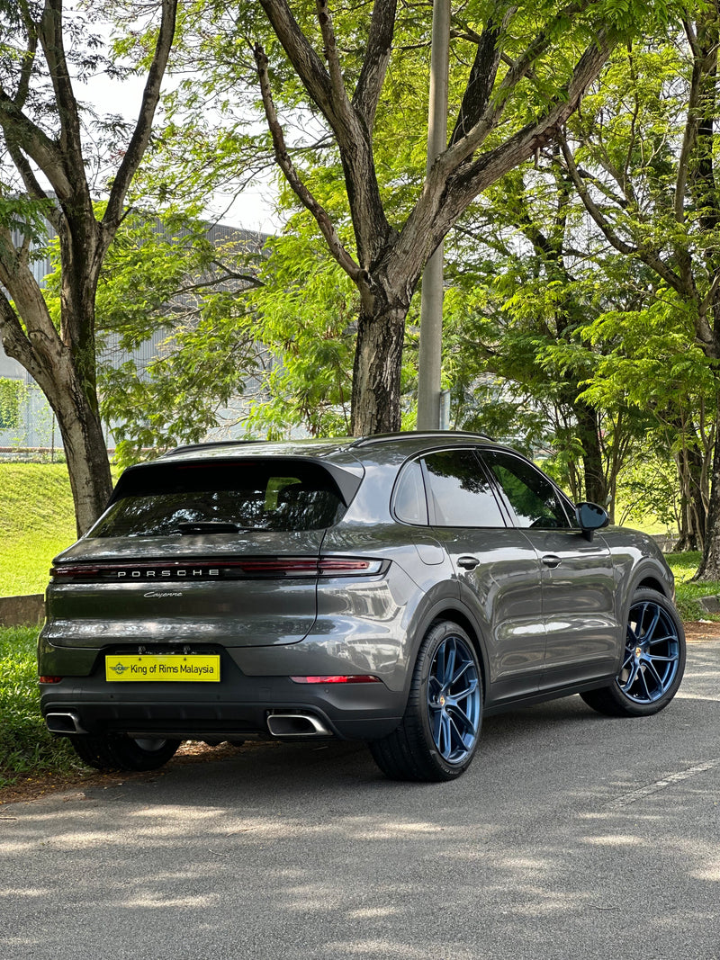 New 22x10 ET48 22x11.5 ET61 Overdrive Forged Porsche Cayenne GTS Matte BLUE 5x130 (4 wheels)