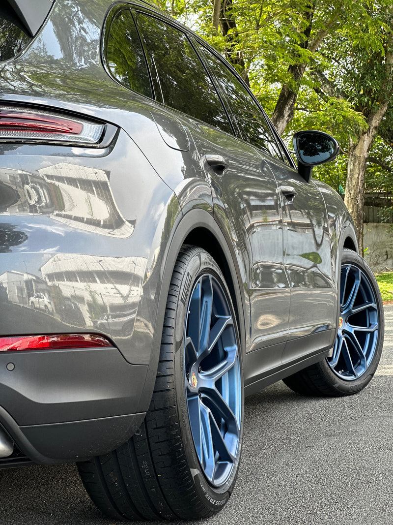 New 22x10 ET48 22x11.5 ET61 Overdrive Forged Porsche Cayenne GTS Matte BLUE 5x130 (4 wheels)