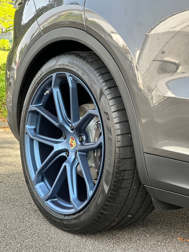 New 22x10 ET48 22x11.5 ET61 Overdrive Forged Porsche Cayenne GTS Matte BLUE 5x130 (4 wheels)