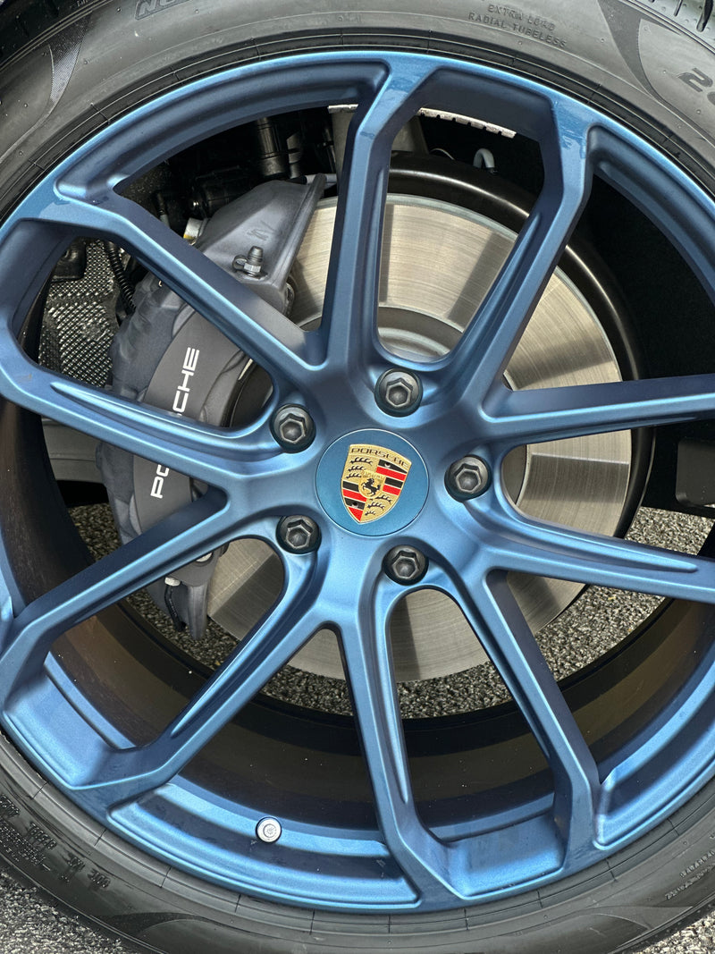 New 22x10 ET48 22x11.5 ET61 Overdrive Forged Porsche Cayenne GTS Matte BLUE 5x130 (4 wheels)