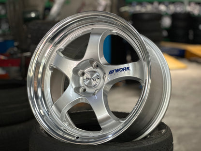 New 18x8.5 ET35 18x9.5 ET40 AOW S1R (4 wheels) Silver 5X114.3