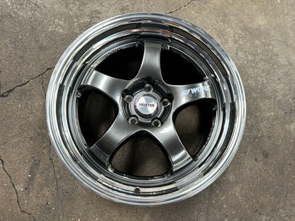 New 18x8.5 ET35 18x9.5 ET40 AOW S1R (4 wheels) Hyper Black 5X112