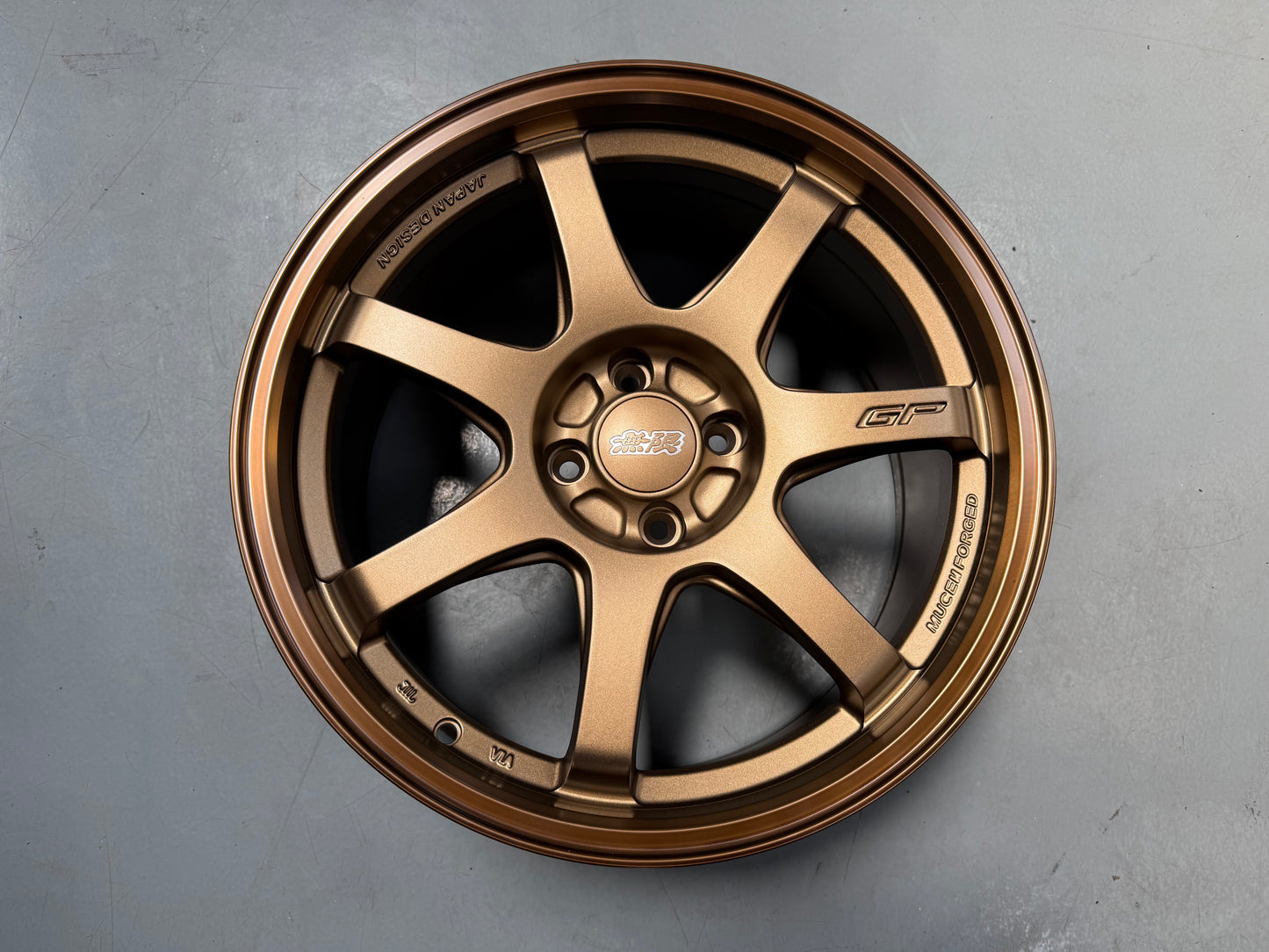 New 17X8 ET35 Mugen Design GP Rim (4 wheel) Matt Bronze 4X100