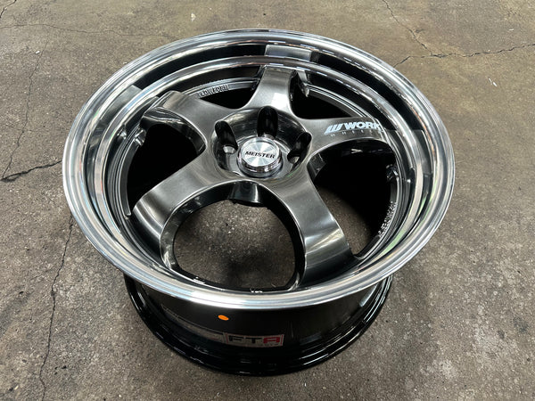 New 18x8.5 ET35 18x9.5 ET40 AOW S1R (4 wheels) Hyper Black 5X112