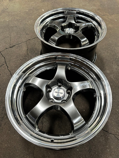 New 18x8.5 ET35 18x9.5 ET40 AOW S1R (4 wheels) Hyper Black 5X112