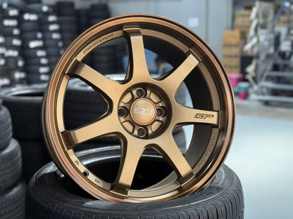 New 17X8 ET35 Mugen Design GP Rim (4 wheel) Matt Bronze 4X100