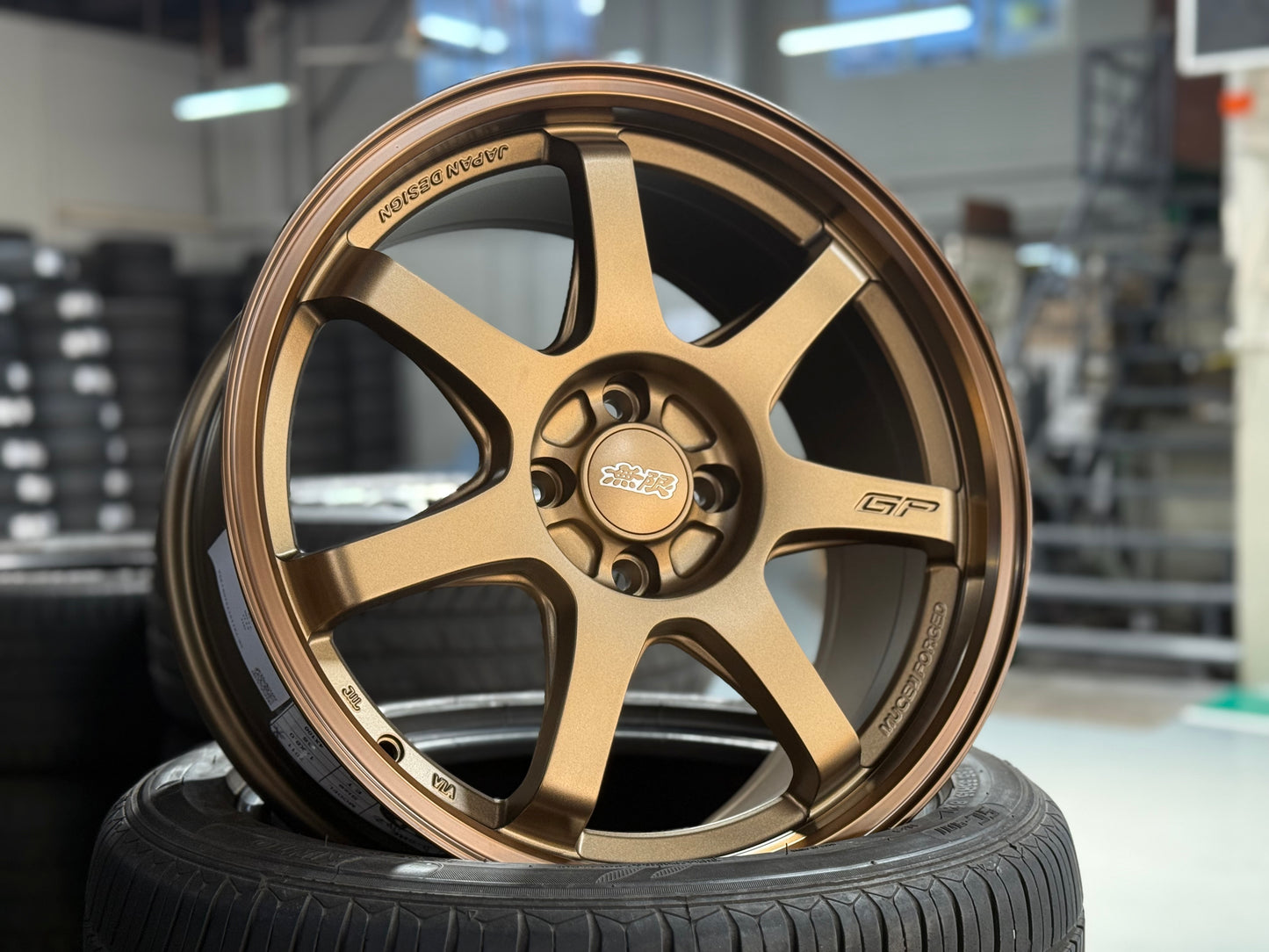 New 17X8 ET35 Mugen Design GP Rim (4 wheel) Matt Bronze 4X100
