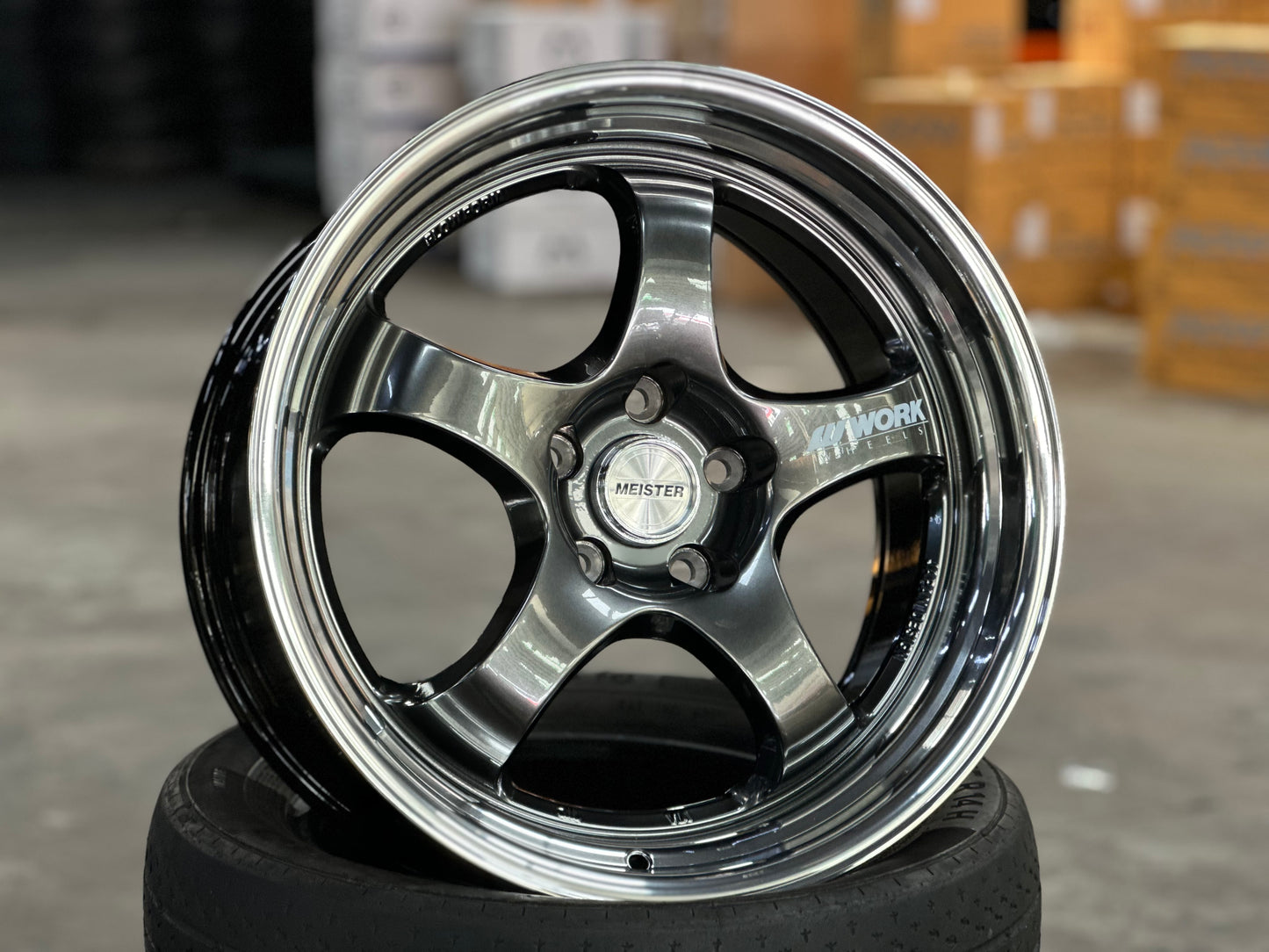 New 18x8.5 ET35 18x9.5 ET40 AOW S1R (4 wheels) Hyper Black 5X112
