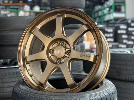 New 17X8 ET35 Mugen Design GP Rim (4 wheel) Matt Bronze 4X100