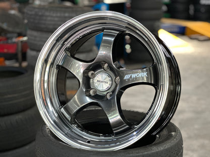 New 18x8.5 ET35 18x9.5 ET40 AOW S1R (4 wheels) Hyper Black 5X112
