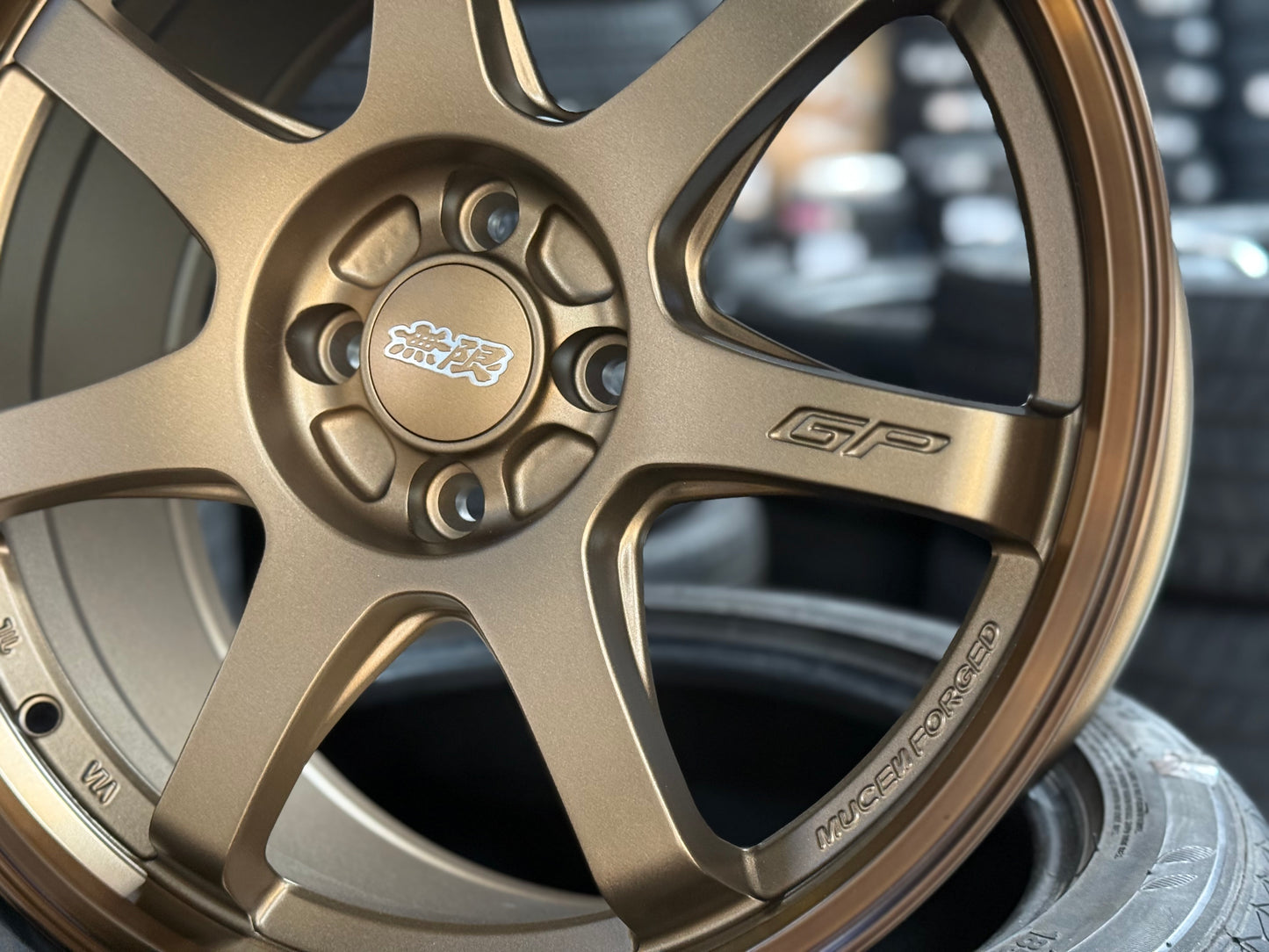 New 17X8 ET35 Mugen Design GP Rim (4 wheel) Matt Bronze 4X100