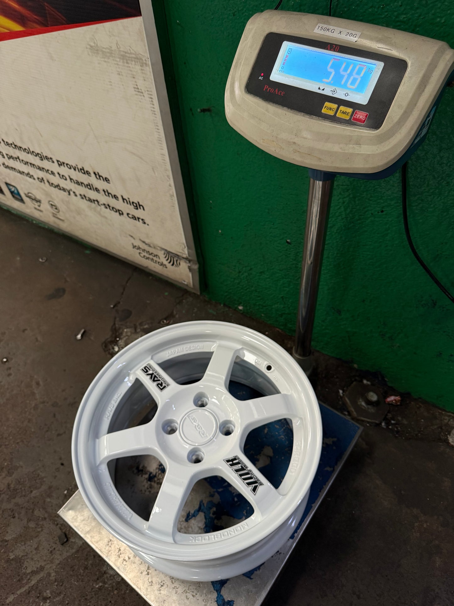 New 15X7 ET35 AOW Flow Formed TE37 Rim (4 wheel) Gloss White 4X100