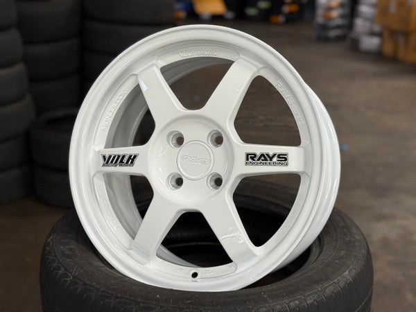 New 16X7 ET40 AOW TE37 OG Rim (4 wheel) White 4X100