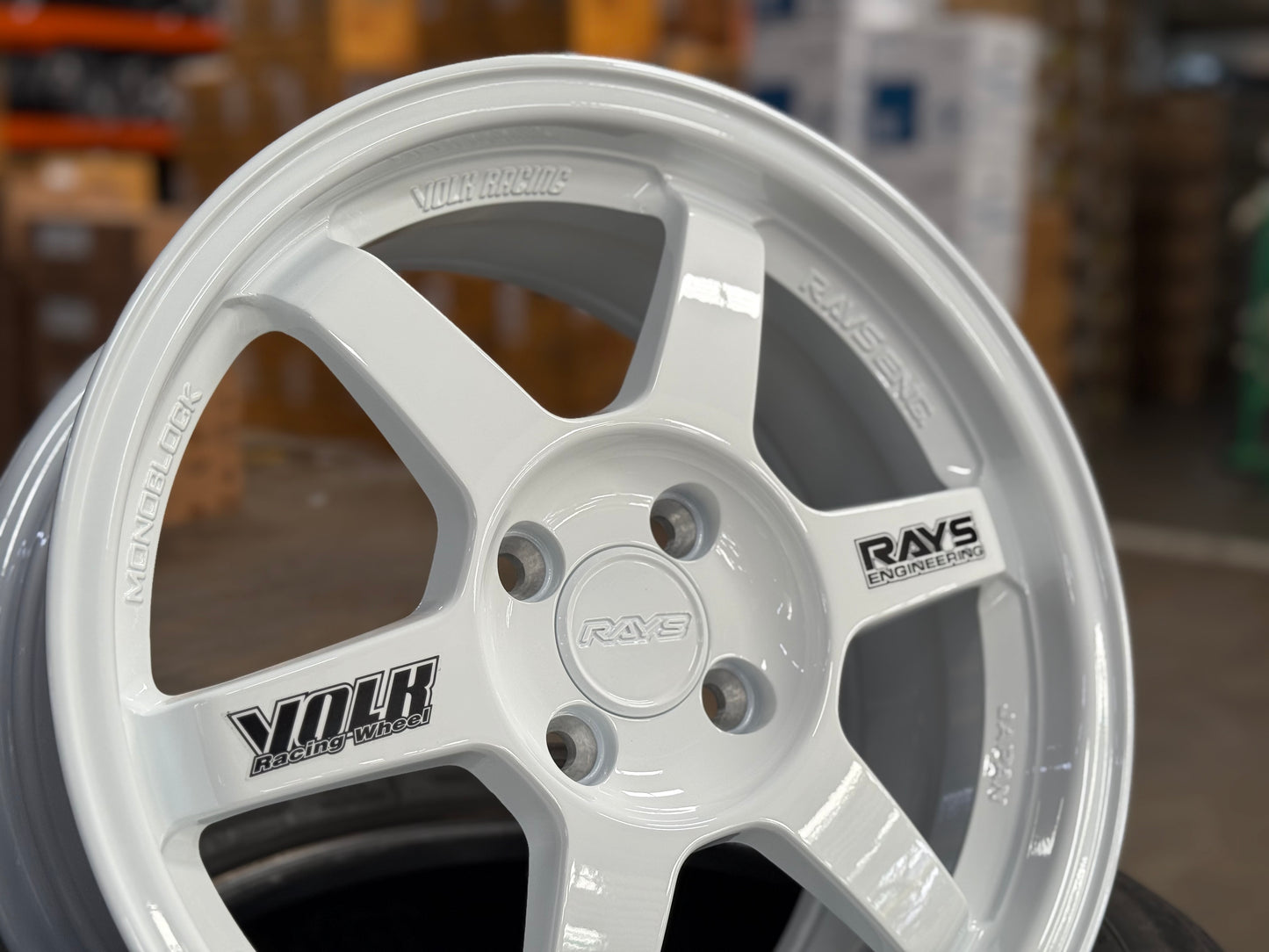 New 16X7 ET40 AOW TE37 OG Rim (4 wheel) White 4X100