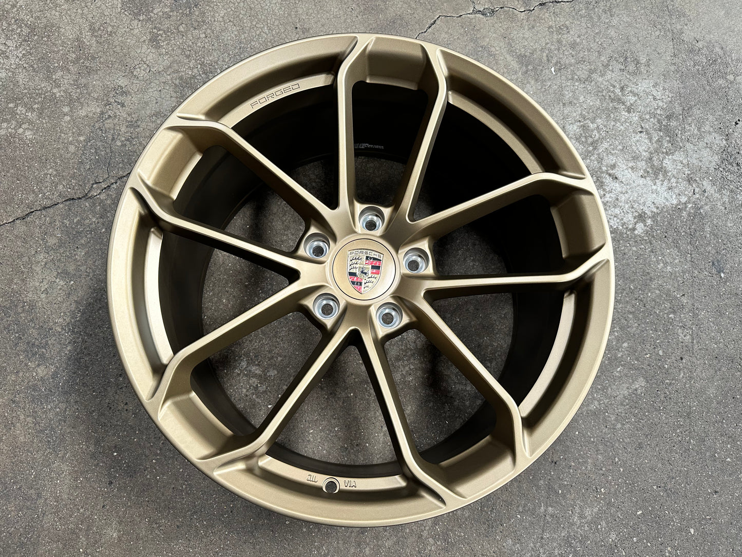 New 20x8.5 ET48 20x10.5 ET43 Overdrive Forged GT4 Porsche (4 wheel) 5x130 Bronze