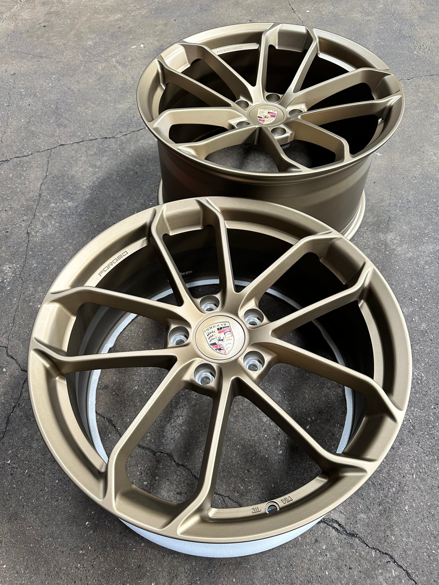 New 20x8.5 ET48 20x10.5 ET43 Overdrive Forged GT4 Porsche (4 wheel) 5x130 Bronze